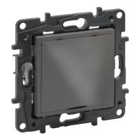 NILOE STEP Вывод кабеля с фиксатором IP21, цвет Сталь - артикул 863429