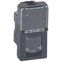 MOSAIC RJ45 UTP кат6 1мод черн - артикул 79481