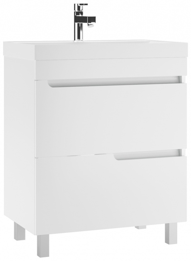 Комплект Тумба "Bazis 70" Веста с двумя ящиками В2 Адай с умывальником - артикул K0000220747