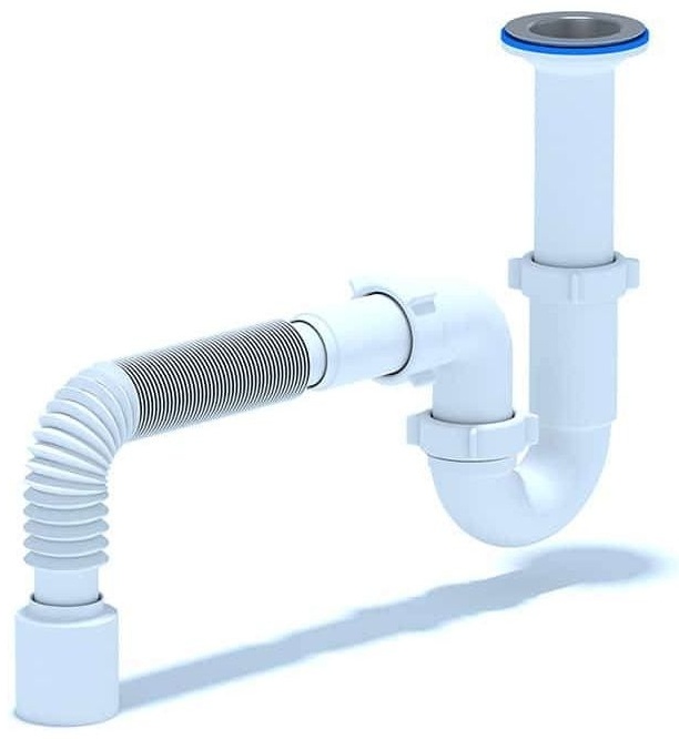 D 0115 Сифон Ани 1 1/2"  40 прямоточный с г/тр 40*40/50  (30 ш/к) - артикул K0000038891