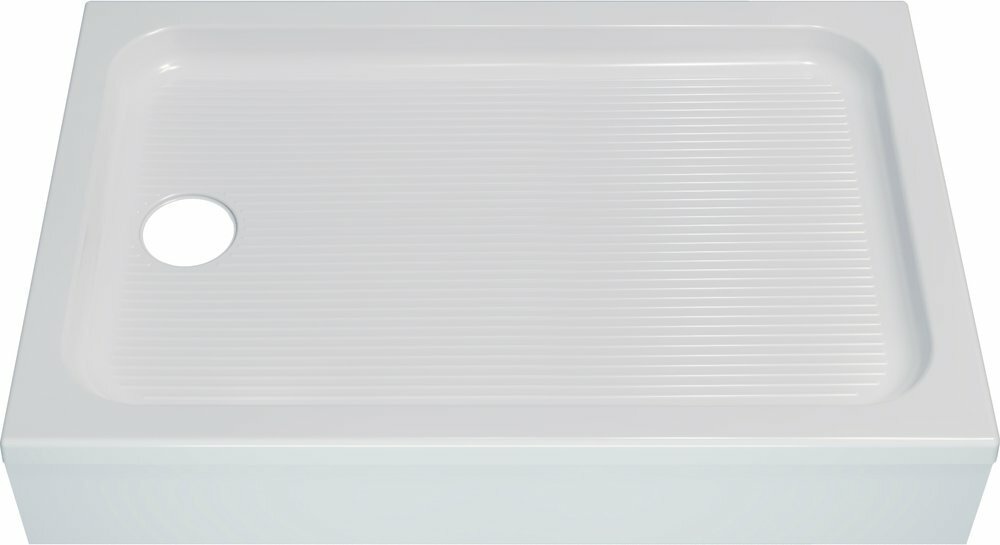 Комплект ПД26 Поддон  120х80 прямоугольный, низкий, в комплекте + сифон - артикул K0000120199