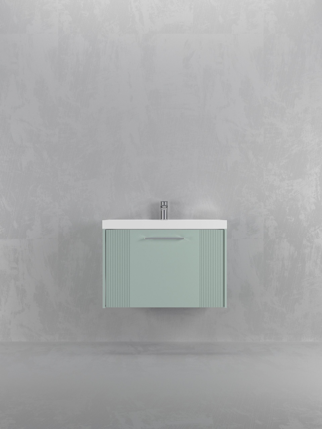 Комплект тумбы навес. Альба 800 мята 1 ящик с умыв. Слим - артикул K0000232102