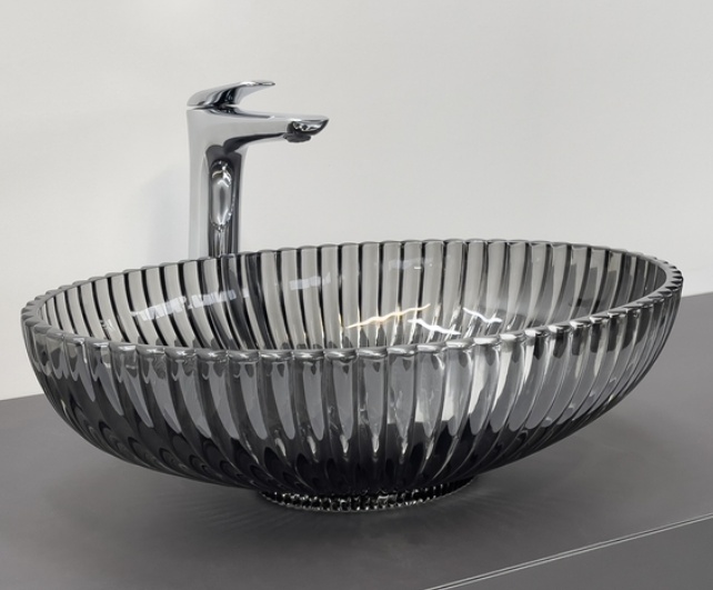 Раковина COMFORTY CF24006 стеклянная серый дым - артикул K0000201902