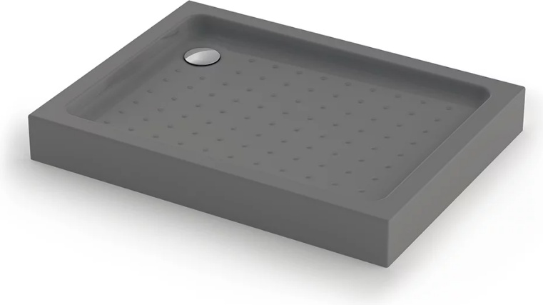 Душ. поддон Veconi TZ-54GR Арт. TZ54GR-10090-C5 Акриловый (1000x900x150, серый, прямоугольный) - артикул K0000235996