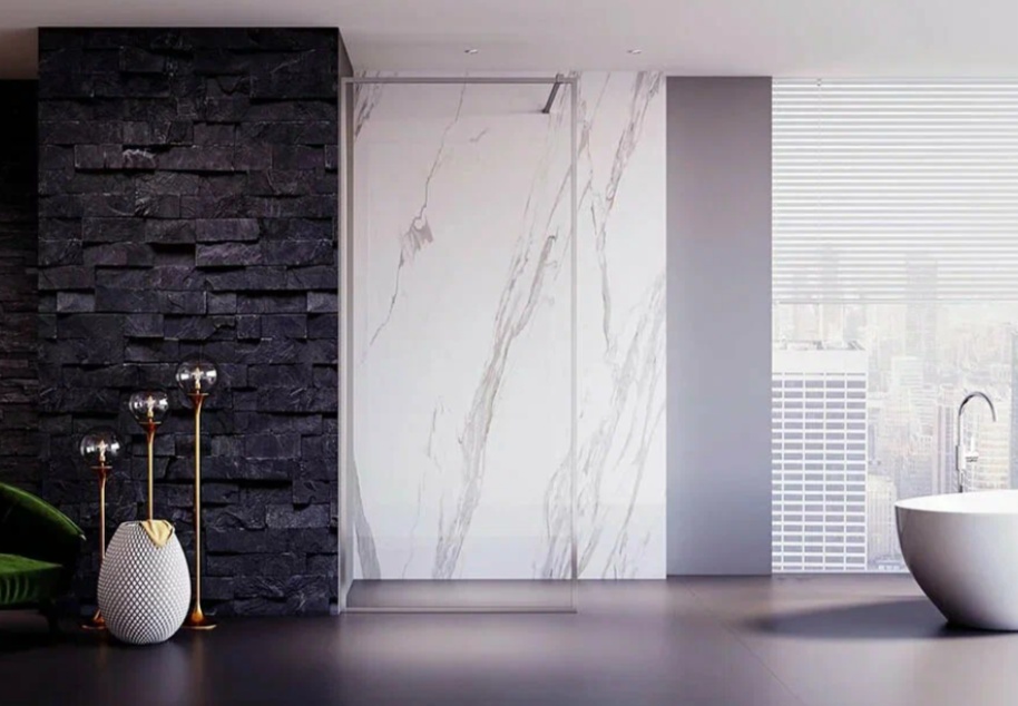 Душ. перегородка Veconi KR-81 Арт. KR81-90-01-C8 Стекло прозрачное/8 мм - артикул K0000271196