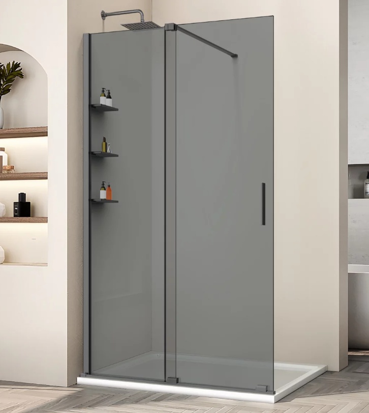 Душевая перегородка Walk-In VSW-1WSL120CGGM, 1200*2000, вороненая сталь, стекло тонированное - артикул K0000263866