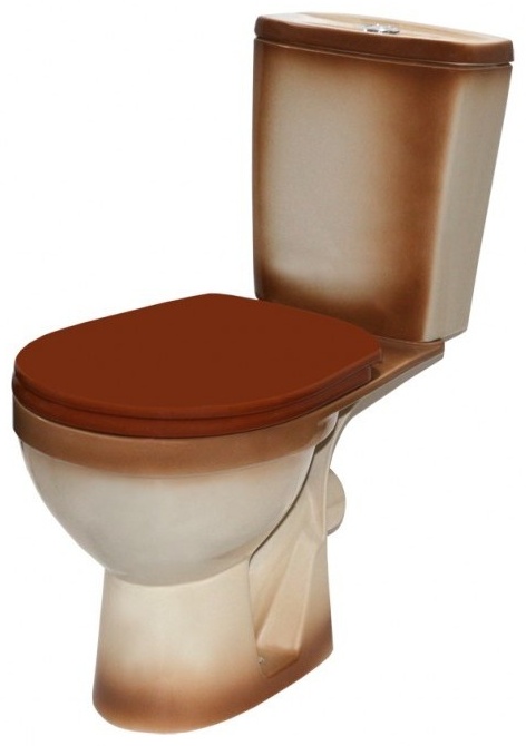 Унитаз ROSA Киров Рио коричневый декор - артикул K0000040070