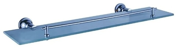 Полка Potato P1807 (52*12 см) стеклянная, Хром - артикул K0000105043