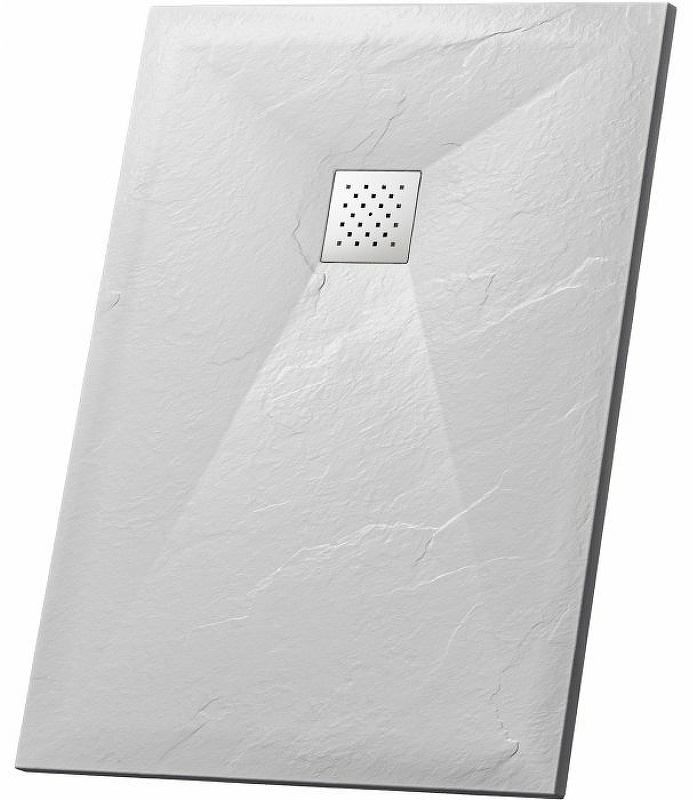 Поддон Grossman из искусственного камня прямоугольник белый GR-S170100Q (70*100*2,5) Strong (без экрана и сифона) - артикул K0000106817