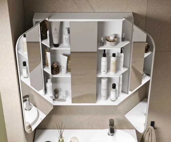 Шкаф зеркальный "Cosmetic 80" белый - артикул K0000218649