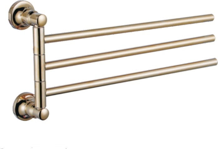 Полотенцедержатель Potato P1913 поворотный тройной, под золото - артикул K0000105071