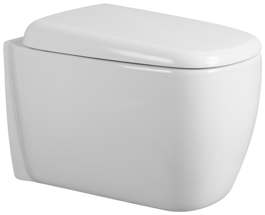 Унитаз ABBER Rechteck AC1217 подвесной белый, безободковый, смыв торнадо - артикул K0000234842