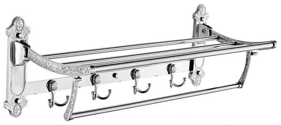 полка  (с крючками) POTATO P3215-4 (золото) уп.10 шт - артикул K0000056860