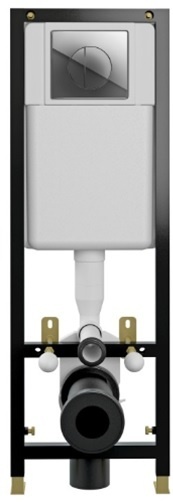 Инсталляция для унитаза BLACK 35 кнопка пластик хром - артикул K0000094893