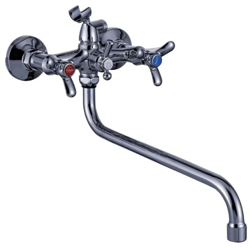 Смеситель POTATO P2267 для ванны с круглым изливом , хром (10/ 2шт) - артикул K0000104098