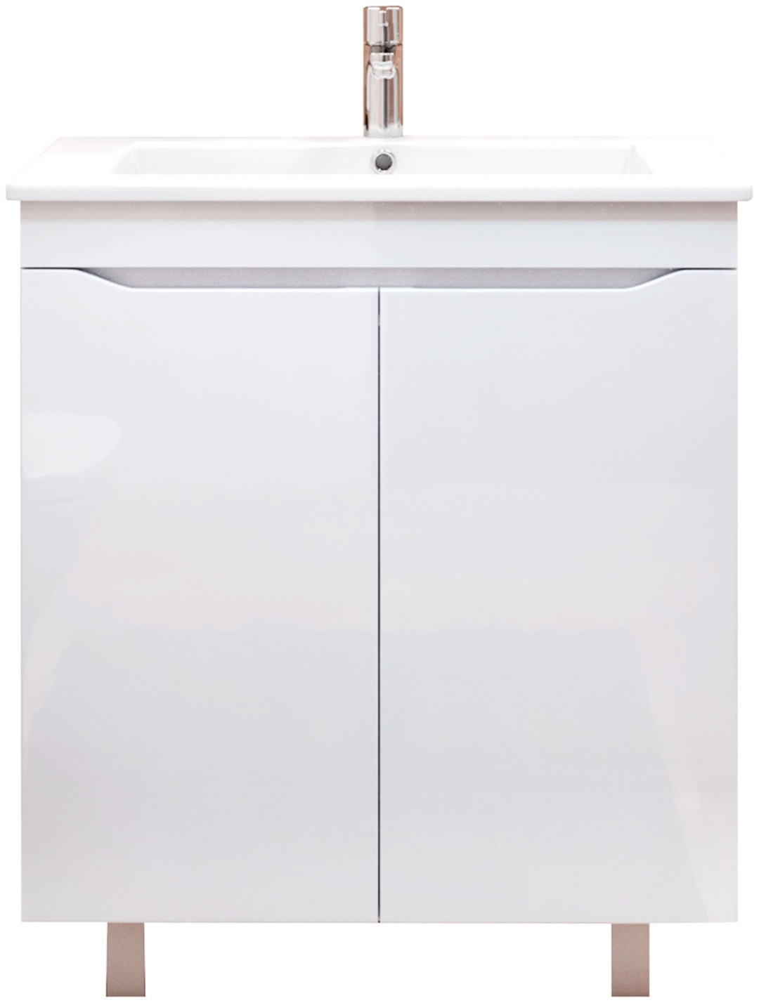 Комплект тумбы напол. Grani 750 белый 2 двери с умыв. Оскар - артикул K0000232170