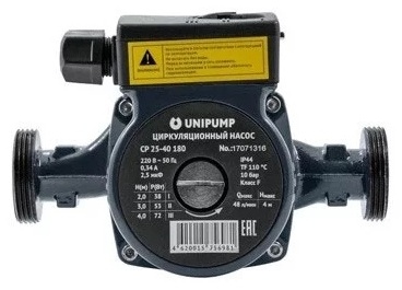 Циркуляционный насос UNIPUMP CP 25-40 180 - артикул K0000184164