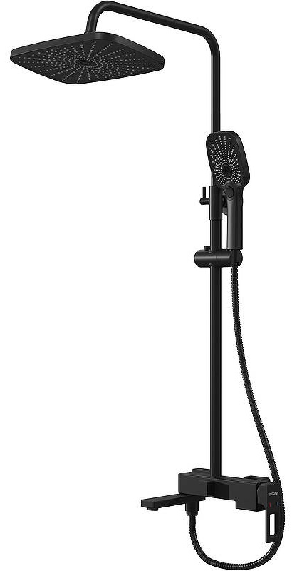 Душевая стойка Grossman Pragma 500.K35.03.210 с верхним душем,ручной лейкой и смесителем,черный матовый,1 место - артикул K0000227255