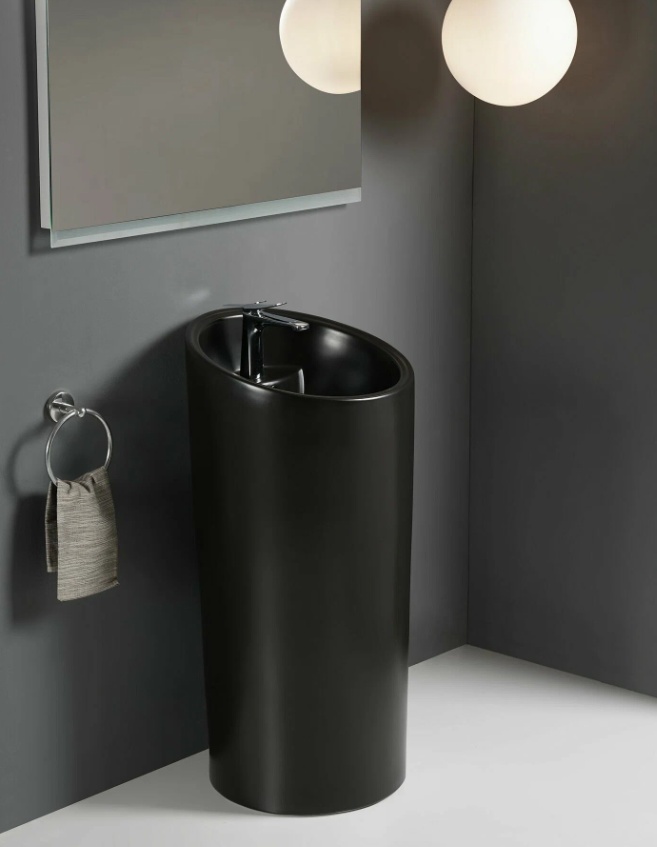 WW LEERBACH 4546 MT-BL Раковина напольная. 450х460х970 мм - артикул K0000298116
