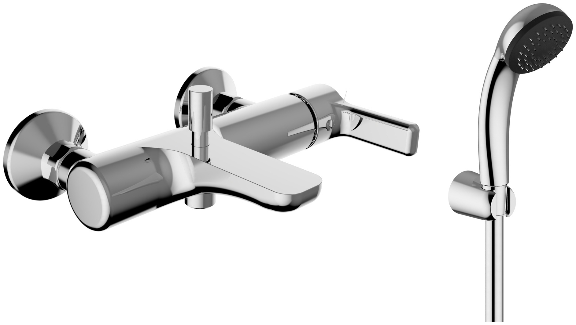 8615011-002  Смеситель Teorema Goodlife для ванны с коротким изливом хром (в комплекте) - артикул K0000045353
