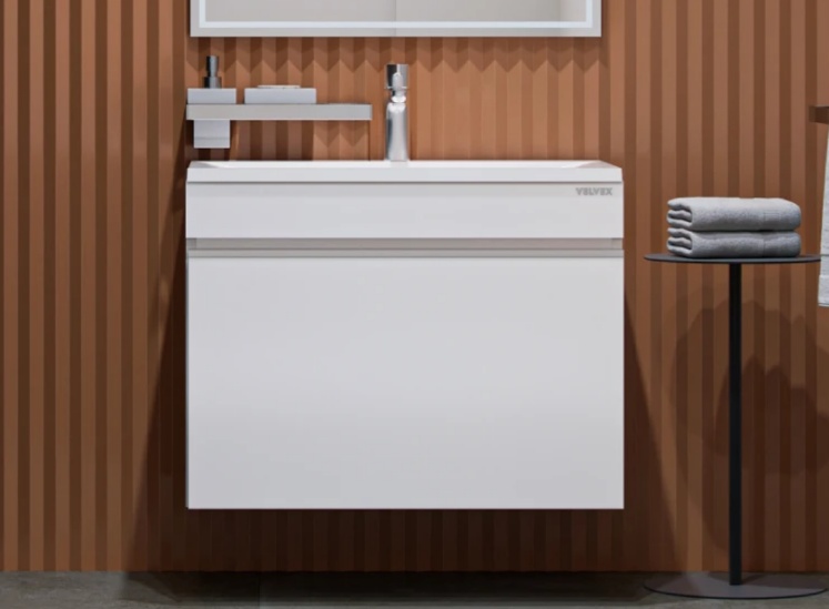 Комплект тумбы навес. PULSUS 700 белый 1 ящик с умыв. PULSUS - артикул K0000232044