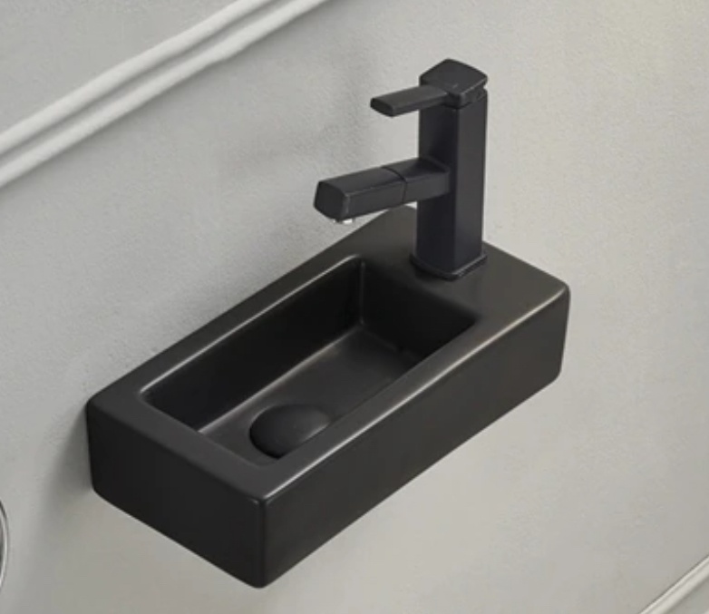 Раковина Gid подвесная 62203L Bm9272L черный матовый - артикул K0000219307