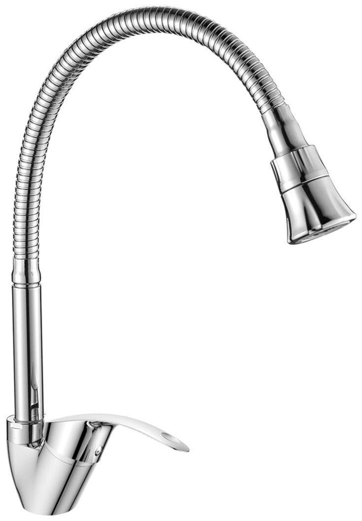 DR71022 Смеситель DecoRoom одноручный для кухни с гибким изливом, хром - артикул K0000081975