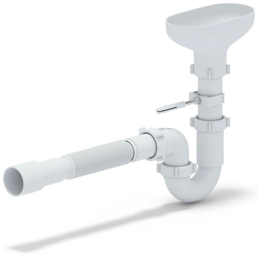 сифон "Ани"прям. с разр. струи 1 1/2"40 с гибкой трубкой 40*40/50  DR0115 - артикул K0000008154