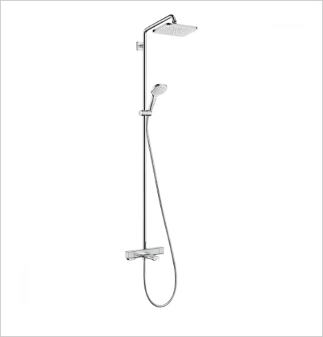 Душевая система с термостатом для ванны, хром Hansgrohe Croma E Showerpipe 280 27687000 - артикул K0000262886