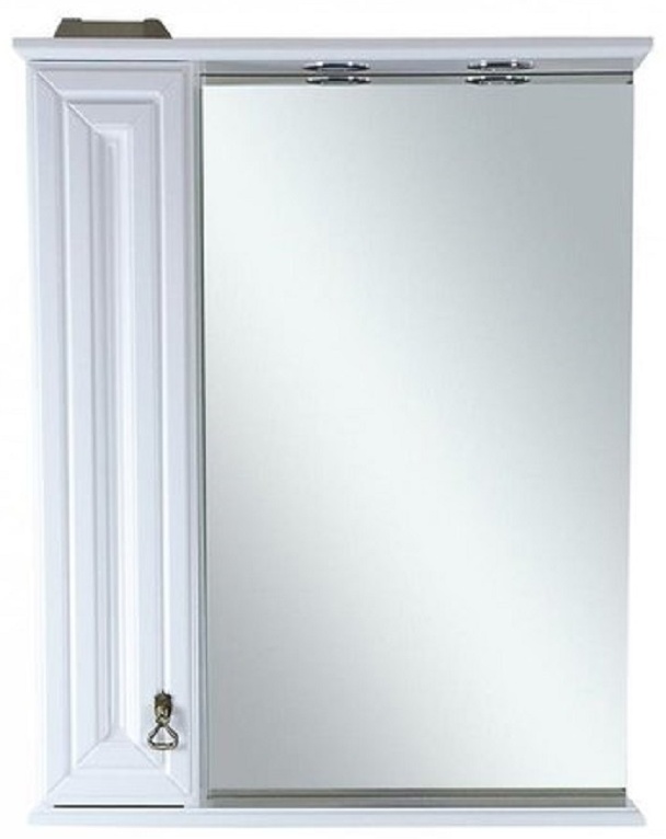 Лувр - 60 Зеркало со шкафчиком, лев., белое - артикул K0000046658