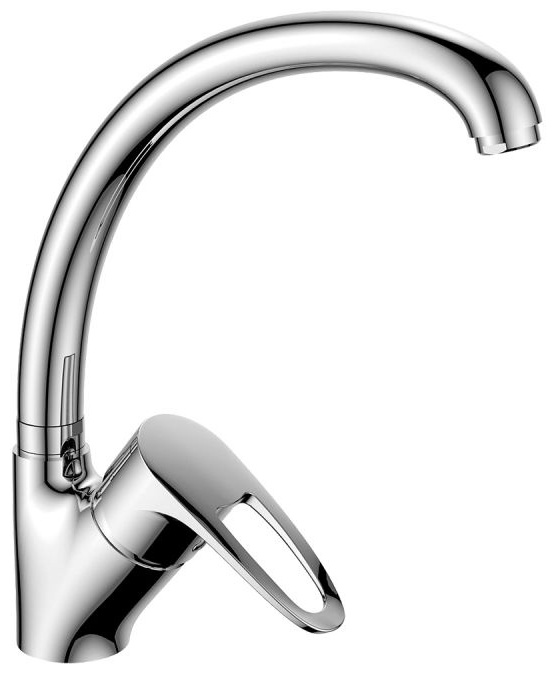 DR70021 Смеситель DecoRoom одноручный для кухни с высоким поворотным изливом, хром - артикул K0000081958