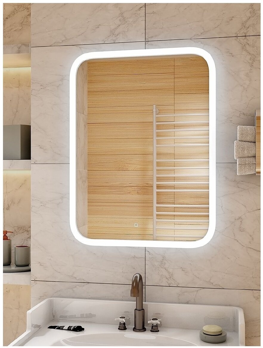 Зеркало Континент "Glamour Led" 600х800 - артикул K0000041635