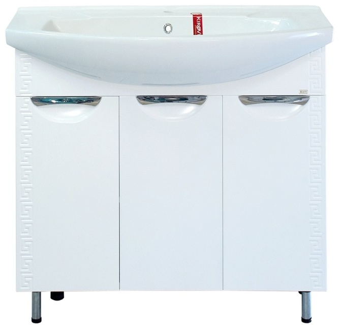 Престиж - 80 Тумба прямая белая с умывальником - артикул K0000076668