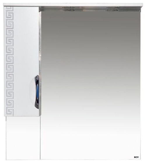 Престиж - 80 Зеркало-шкаф (левое) серебряная патина - артикул K0000042063