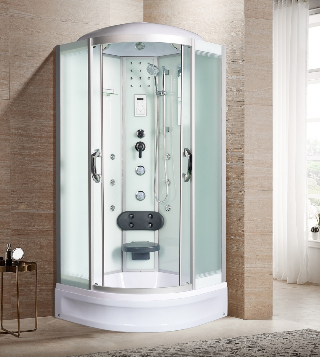 Душевая кабина TEMZA 90/24 MT 90*90*217 (1/4 круга, мат.стекла, низкий поддон) - артикул K0000097487