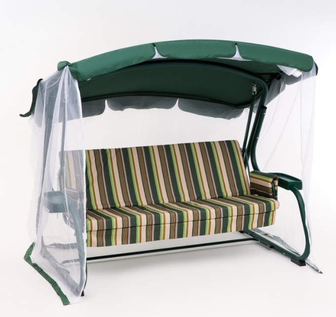 Качели садовые "Милан", зеленые, 237 х 136 х 172 см, макс нагрузка 350 кг 6536317 - артикул K0000188220