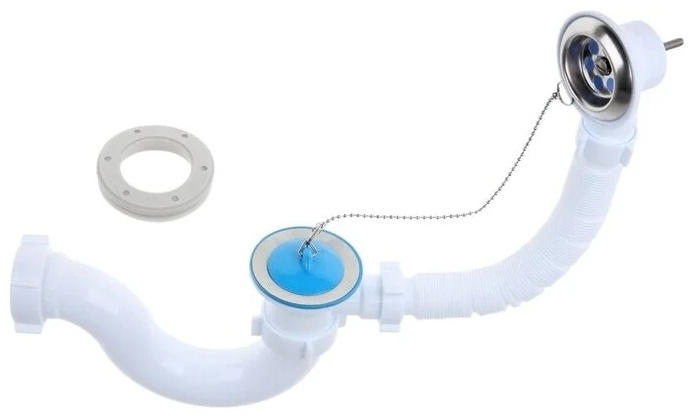 E150 Сифон АНИ для ванны с выпуском и переливом 1 1/2" - артикул K0000057316