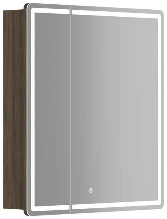MI70ECH Зеркальный шкаф Mirror 690x150х740 мм, с LED подсветкой, цвет дуб чарльстон - артикул K0000220301