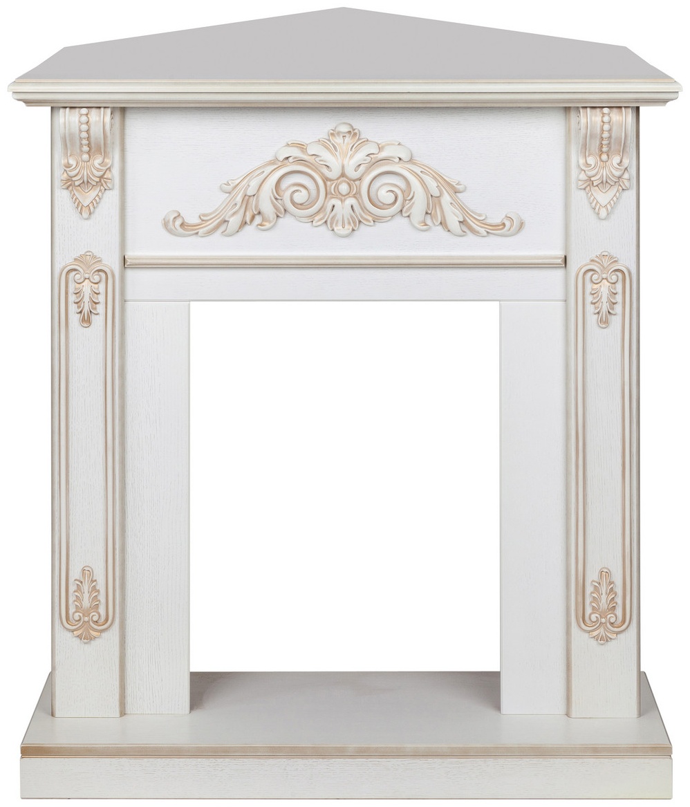 Портал для электрокамина ANITA STD/EUG WT-519G (980х900х330, МДФ, дуб белый с золотой патиной) - артикул K0000101827