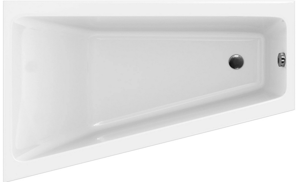 Ванна асимметричная CREA 160x100 правая белый с ножками - артикул K0000080119