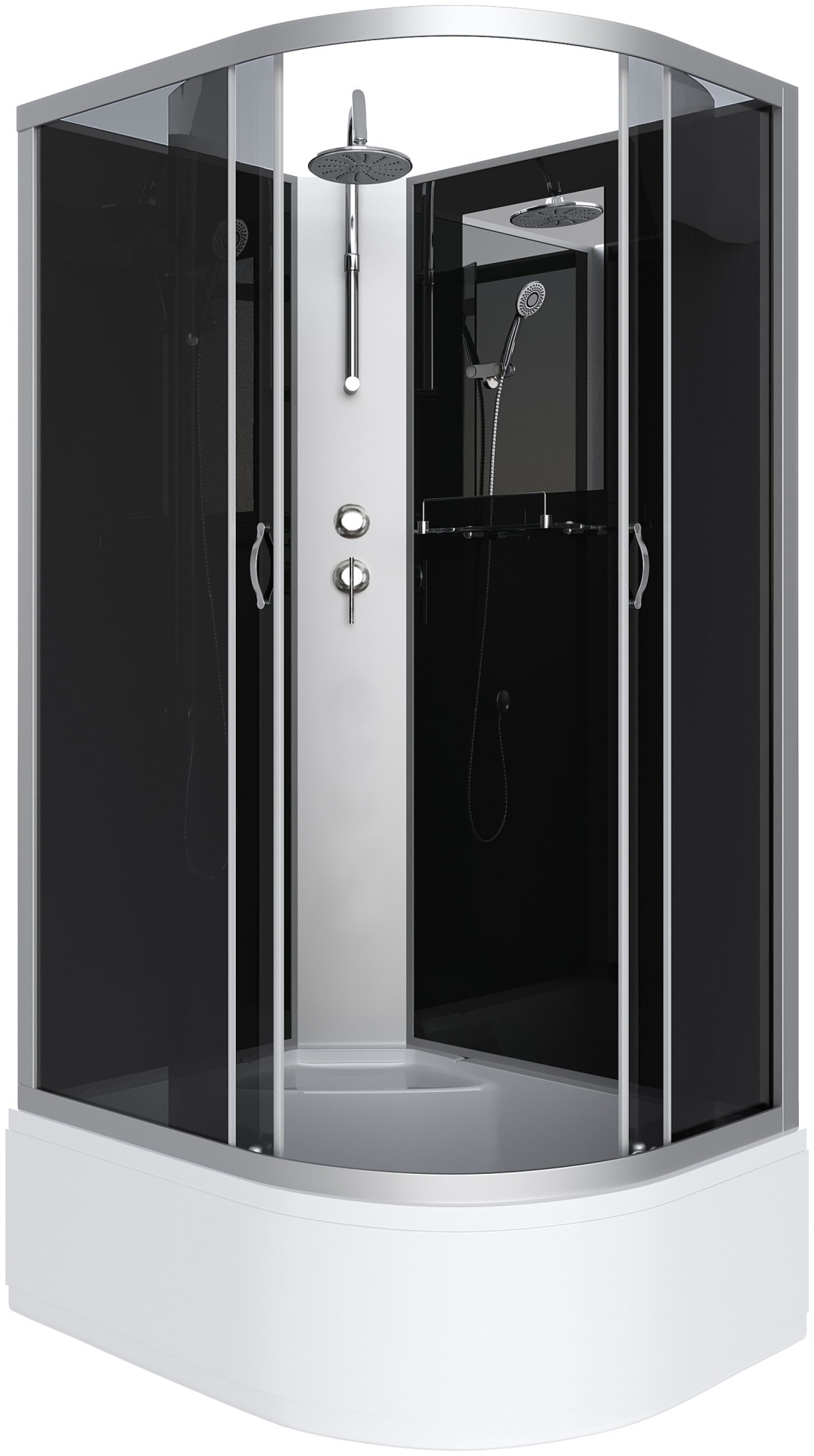 Душ.кабина Niagara NG-2510-14LBKT (1200х800х2100) высокий поддон(40см) стекло ТОНИРОВАННОЕ 4 места - артикул K0000105937