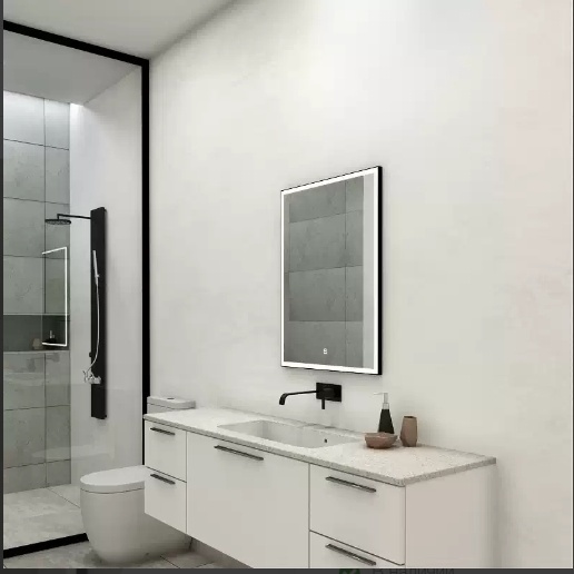 Зеркало Континент Frame Black LED 1000х700 - артикул K0000081997