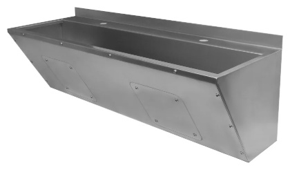 Раковина коллективная L=1,8 м с экраном левая - артикул K0000237493