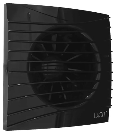 Вентилятор накладной SILENT 4С D100 обр.клапан Obsidian DICITI - артикул K0000183537