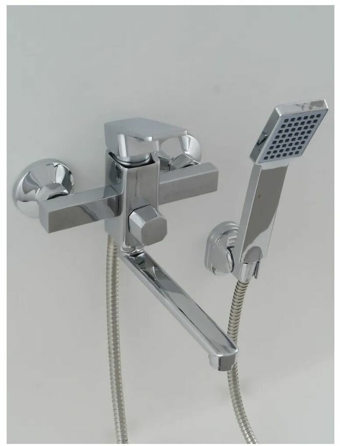 Смеситель POTATO P3006N для ванны с коротким изливом, хром (10/ 2шт) - артикул K0000103592