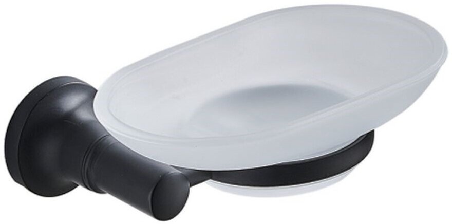 Мыльница Potato P1802BL настенная, Матово-чёрный уп.10 шт - артикул K0000105052