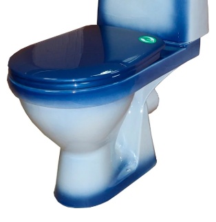 унитаз Компакт Премьер синий декор без бочка - артикул K0000080443