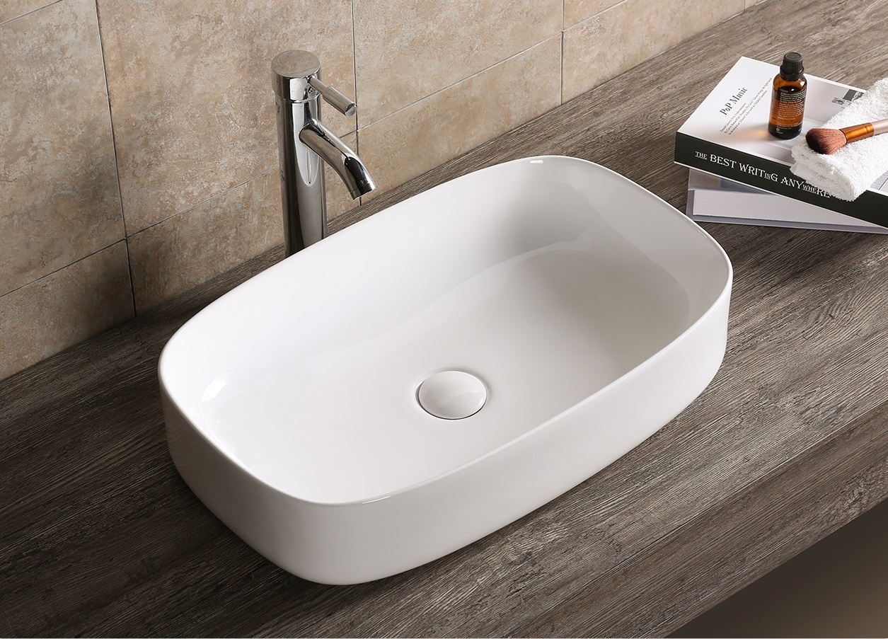 CR0045 Раковина накладная, белая, прямоугольная 590*370*130 Cerutti SPA - артикул K0000095911