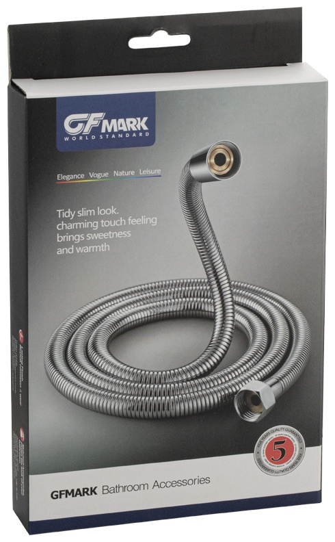 GFmark - Шланг для душа и биде 1/2, 120 см. хромированный  3781 - артикул K0000233468