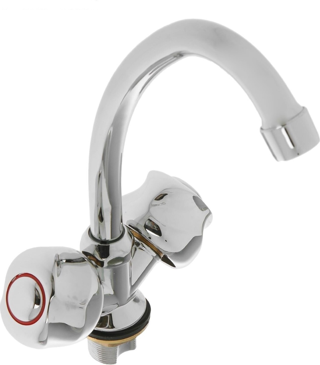 Смеситель 4677А для кухни с гайкой,с двумя рукоятк (2шт/кор) - артикул K0000203560